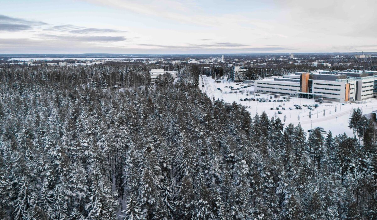 Talvinen ilmakuva Seinäjoelta