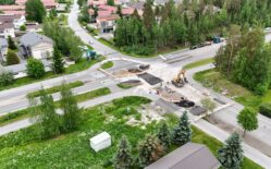Vaaramentien risteyksen rakennustyömaa