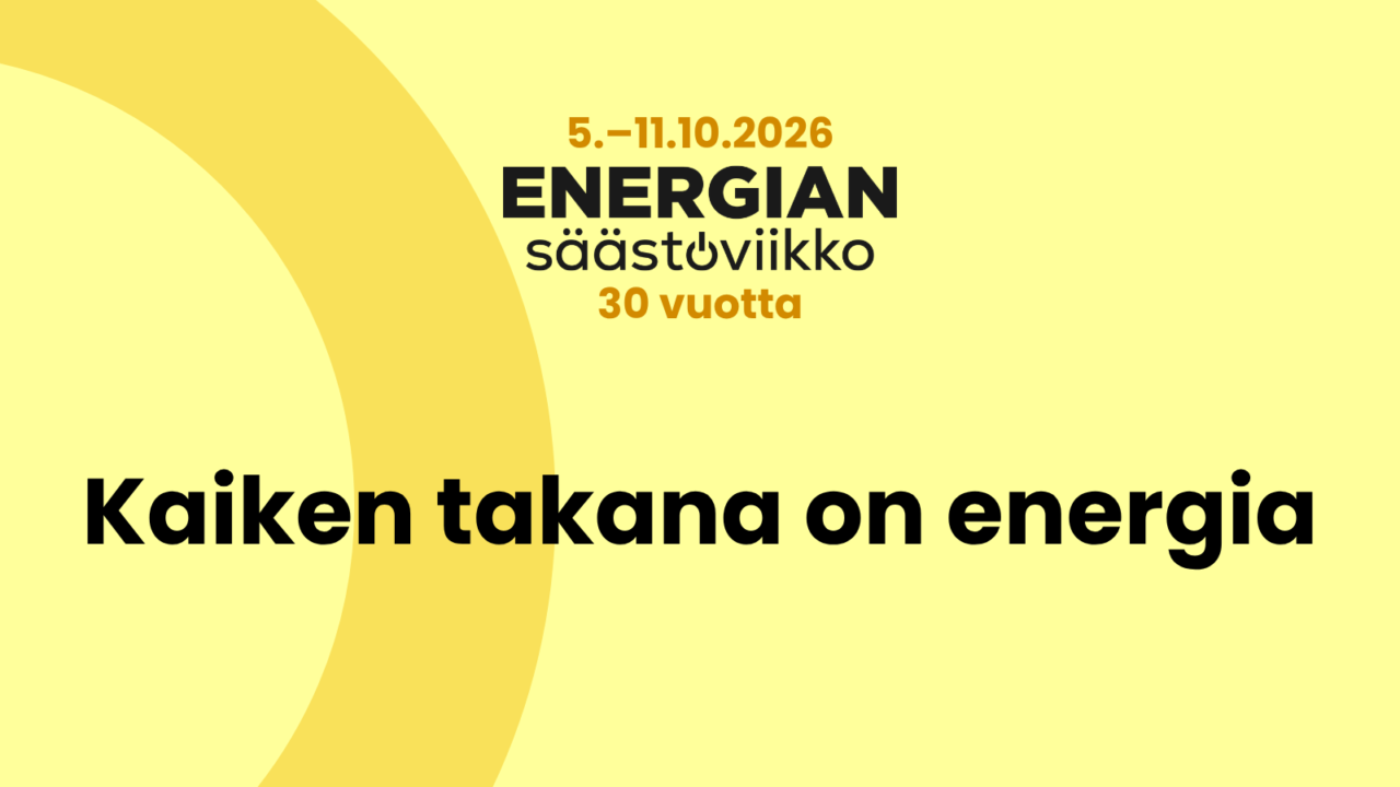 Energiansäästöviikko 2026.
